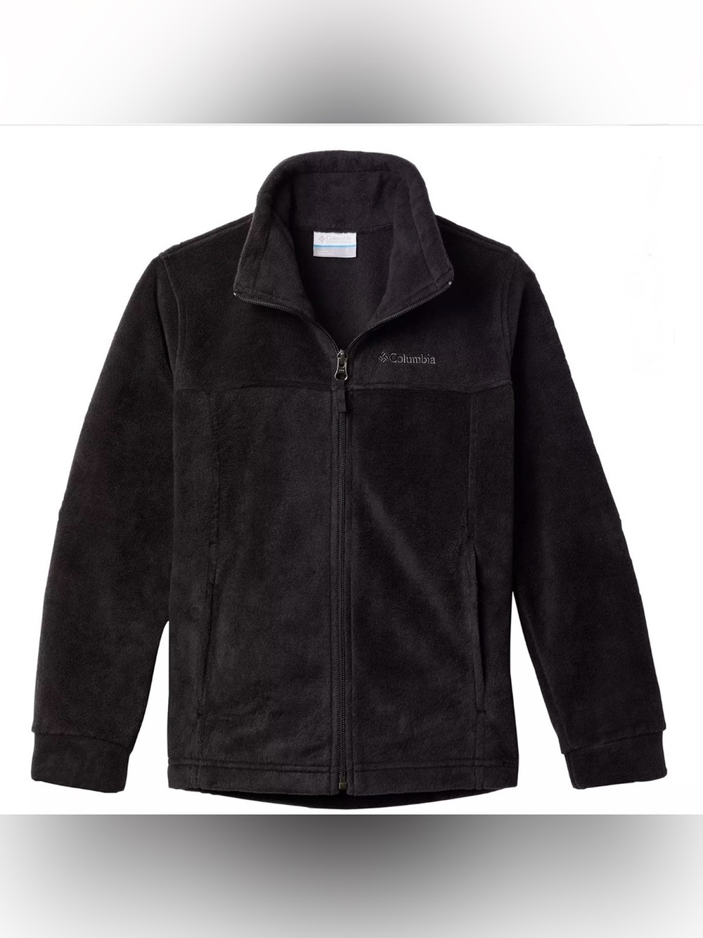 Columbia XL 18/20--XS Mens Black Full-Zip Fleece Jacket
